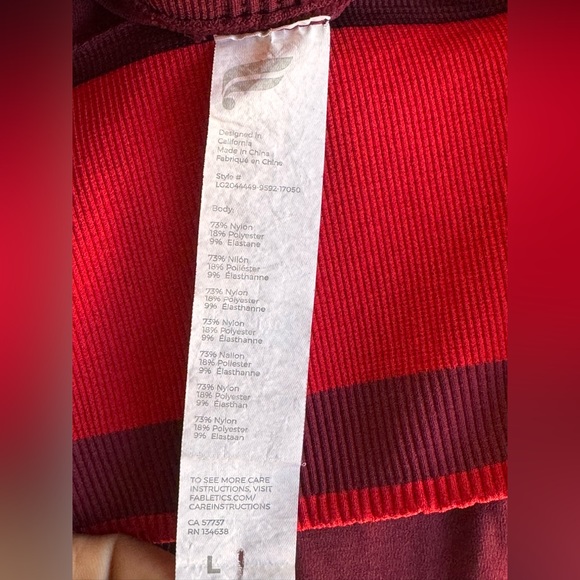 Fabletics High-Waisted Seamless Stripe 7/8 Leggings Women’s Tights - Picture 10 of 10